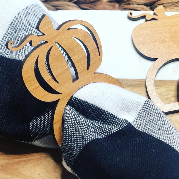 Fall Wood Napkin Rings - Picture 9 of 11